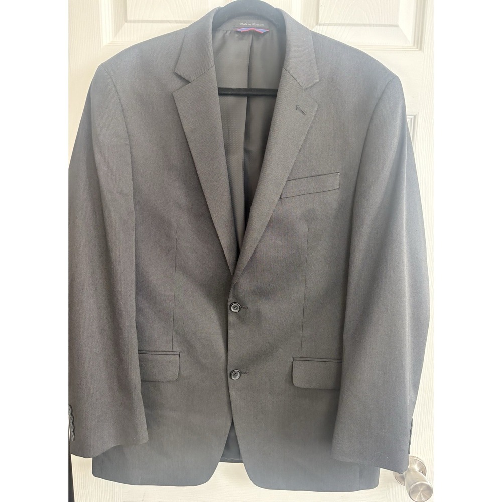 Izod‎ Mens 42L Blazer Sport Coat Two Button Jacket Blazer Navy Striped NWOT